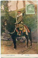 JAPON CARTE POSTALE AYANT VOYAGEE -AN IMPERIAL GAURD CAVLRY - Storia Postale