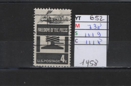 PRIX FIXE Obl 652 YT 738 MIC 1119 SCO GIB 1118 Freedom Presse D'imprimerie Of The Press 1958  58A/07 - Used Stamps