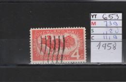 PRIX FIXE Obl 653 YT 739 MIC 1120 SCO 1119 GIB Poste Terrestre Diligence 1958  58A/07 - Used Stamps