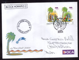 Argentina - 2000 - Private Post "OCA" - Circulated FDC - Christmas - Covers & Documents