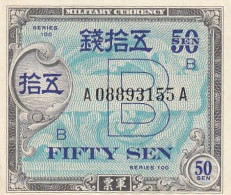 Japan #65, 50 Sen 1945 Banknote - Japón