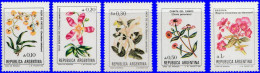 Argentine 1982. ~ YT 1353/57** - 5 Fleurs - Ongebruikt