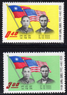 TAIWAN 1959 150th Birth Anniv Of Lincoln Set Of 2 MNH - Nuevos