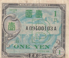 Japan #67a, 1 Yen 1945 Banknote - Japón