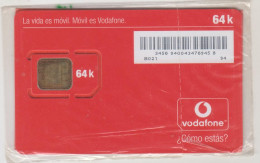 SPAIN - La Vida Es Móvil.Móvil Es Vodafone, VODAFONE 64k GSM Card, Mint In Blister - Vodafone