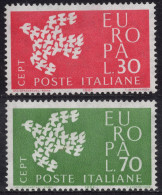 Italia / Italia 1961    Z01961I **/MNH Italia 1961 "Paloma" (2 Sellos) Nº858/59 - 1961-70: Neufs