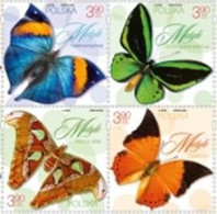 Poland 2024. Butterflies Of Asia, America And Australia. Fauna.III. MNH - Unused Stamps