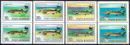 1994, Romania, World Wildlife Fund, Animals, Environment Protection, Fishes, W.W.F., WWF 2 Series, MNH(**), LPMP 5034-37 - Ungebraucht