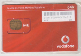 SPAIN - La Vida Es Móvil.Móvil Es Vodafone, VODAFONE 64k GSM Card, Mint In Blister - Vodafone