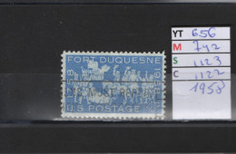 PRIX FIXE Obl  656 YT 742 MIC 1123 SCO 1122 GIB Fort Duquesne 1958  58A/08 - Used Stamps