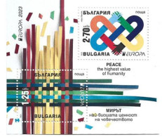 EUROPA 2023, BULGARIA.  The Peace. La Paix.  Bloc-feuillet Neuf ** - 2023