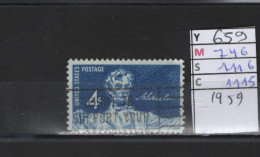 PRIX FIXE Obl 659 YT MIC SCO GIB Lincoln 1959  58A/08 - Used Stamps