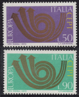 Italia / Italia 1973 Europa    **/MNH Italia 1973 "Postal" (2 Sellos) Nº1140/41 - 1971-80: Neufs