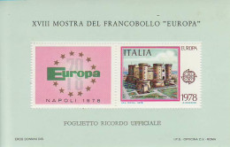 Italia / Italia 1978 Europa    **/MNH Italia 1978 HB Napoles.  - 1971-80: Neufs