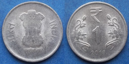 INDIA - 1 Rupee 2018 "Lotus Flowers" KM# 394 Republic Decimal Coinage (1957) - Edelweiss Coins - Georgien