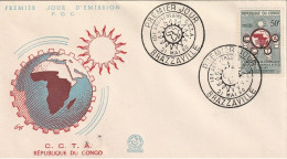 CONGO Poste 136 FDC 1er Jour CCTA C.C.T.A. Au Sud Du Sahara Brazzaville Du 21 Mai 1960 - FDC