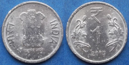 INDIA - 1 Rupee 2019 "Lotus Flowers" KM# 394 Republic Decimal Coinage (1957) - Edelweiss Coins - Georgia