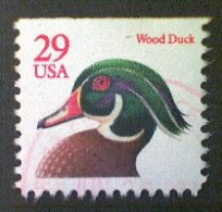 Stamps, United States, Scott #2485, Used(o), 1991,  Wood Duck Definitive, 29¢, Multicolored - Usados