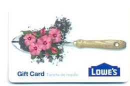 Lowe's, U.S.A., Carte Cadeau Pour Collection, Sans Valeur, # Lowes-19 - Tarjetas De Fidelización Y De Regalo