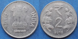 INDIA - 2 Rupees 2016 "Lotus Flowers" KM# 395 Republic Decimal Coinage (1957) - Edelweiss Coins - Georgië