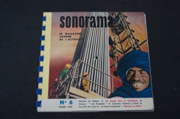 SONORAMA N°6 MARS 1959 CATERINA VALENTE.ALBERT CAMUS.JAZZ MESSENGERS BLUE MARCH DE GAULLE ET+ - Speciale Formaten