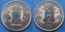 INDIA - 2 Rupees 2018 "Lotus Flowers" KM# 395 Republic Decimal Coinage (1957) - Edelweiss Coins - Georgia