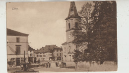 Cirey 54 Carte Circulée Non Timbrée  Une Rue Du Village Bien Animée Vers L'Eglise Et La Fontaine - Cirey Sur Vezouze