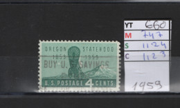 PRIX FIXE Obl 660 YT 747 MIC 1124 SCO 1123 GIB Chariot De Colons & Mont Hood 1959 Etats D'unis 58A/08 - Used Stamps