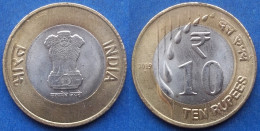 INDIA - 10 Rupees 2019 KM# 514 Republic Decimal Coinage (1957) - Edelweiss Coins - Georgien