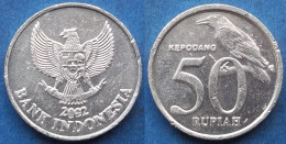 INDONESIA - 50 Rupiah 2002 "Black-naped Oriole" KM# 60 Republic (1949) - Edelweiss Coins - Indonesia