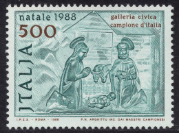 Italia / Italia 1988 Correo 1800 **/MNH Navidad  - 1981-90: Neufs