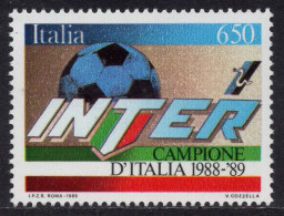 Italia / Italia 1989 Correo 1823 **/MNH Inter De Milán Campeón Italiano De La T - 1981-90: Neufs