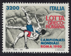 Italia / Italia 1990 Correo 1892 **/MNH Campeonatos Del Mundo De Lucha Grecorro - 1981-90: Neufs