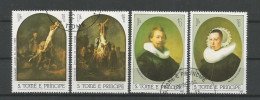 St Tome E Principe 1983 Easter Rembrandt Paintings Y.T. 731/734 (0) - Sao Tome Et Principe