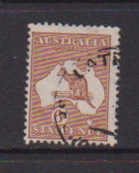 AUSTRALIA    1923   6d-  Chestnut   Wmk  W6    USED - Oblitérés