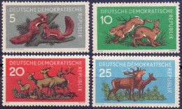 DDR - ANIMALS - RABBITS  DEER SQUIRRELS - **MNH - 1959 - Conejos