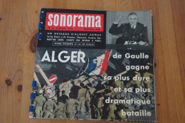 SONORAMA N° 16 FEV 1960 DE GAULLE ALGER ALBERT CAMUS BARDOT MARTINE CAROL BRIALY ET + - Special Formats