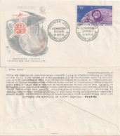 ANDORRE Poste 165 Premier Jour FDC Satellite Telstar Et Radôme Pleumeur-Bodou 29 Septembre 1962 - FDC