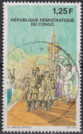 1999 Kongo - Kinshasa ° Mi:CD 1364, Sn:CD 1492, Yt:CD 1521, Anniversary Taking Kinshasa Troops Kabila - Gebraucht