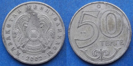 KAZAKHSTAN - 50 Tenge 2002 KM# 27 Independent Republic (1991) - Edelweiss Coins - Kazakistan