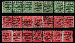 1922 Thom Rialtas 5 Line Blue Black Ink (July- Nov) Used Fiscal Cancellation, Parcel/ Commercial Cancel 293 In Total. - Used Stamps