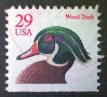 Stamps, United States, Scott #2485, Used(o), 1991,  Wood Duck Definitive, 29¢, Multicolored - Oblitérés