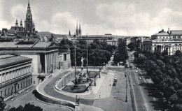 VIENNA, PARLIAMENT, TOWN HALL, THEATRE, ARCHITECTURE, PARK, STATUE, CARS,  AUSTRIA, POSTCARD - Wien Mitte