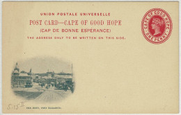 Kap Der Guten Hoffnung / Cape Of Good Hope, Ganzsachen-Karte The Jetty Port Elizabeth  - Kap Der Guten Hoffnung (1853-1904)