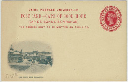 Kap Der Guten Hoffnung / Cape Of Good Hope, Ganzsachen-Karte The Jetty Port Elizabeth  - Cap De Bonne Espérance (1853-1904)