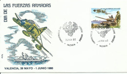 ESPAÑA, SOBRE  CONMEMORATIVO  AÑO  1980 - Covers & Documents
