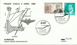 ESPAÑA, SOBRE  CONMEMORATIVO  AÑO  1980 - Lettres & Documents