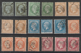 Bon Lot Oblitérés - Cote 433,00 € - 1862 Napoleon III