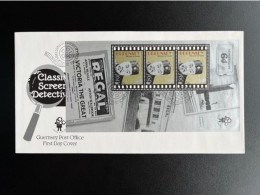 GUERNSEY 1996 FDC CLASSIC SCREEN DETECTIVES WARNER OLAND AS CHARLY CHAN - Guernesey