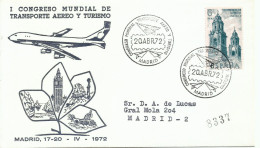 ESPAÑA, SOBRE  CONMEMORATIVO  AÑO 1972 - Lettres & Documents